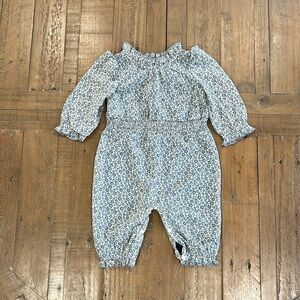 Mabel + honey blue ditzy floral romper